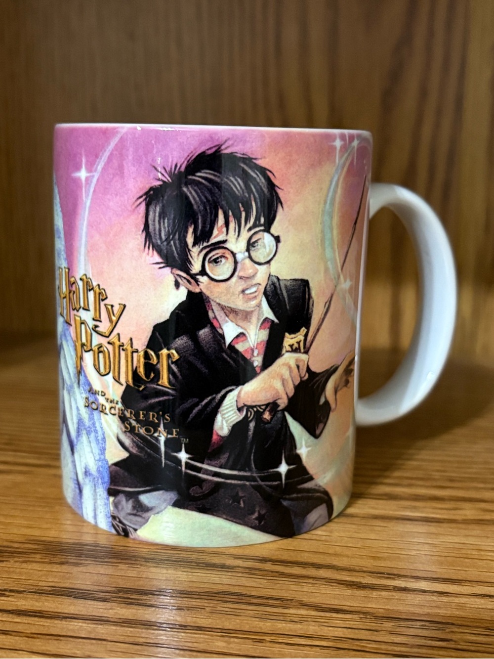Vintage 2000 Harry Potter Sorcerer's Stone Mug with Hedwig